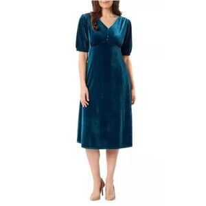Briggs Ladies' Velvet Dress Soft Midweight, Teal, XXL